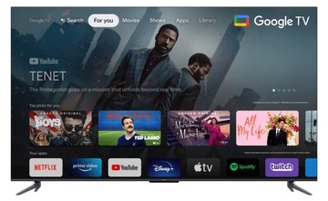 TCL 50C645 QLED 4K Google TV HDR10 Atmos TV