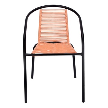 Fotel BISTRO sznurkowy wygodne KRZESŁO ogrodowe na balkon TARAS do ogrodu