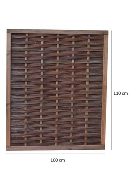 Panel z wikliny SALERNO, ogrodzeniowy, płot wiklinowy -rozmiar 100 x 110 cm