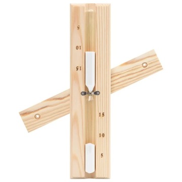 Термогигрометр и песочные часы для сауны, массив дерева.