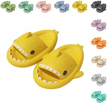 ŚMIESZNE KLAPKI ANTYPOŚLIZGOWE REKIN SHARK KAPCIE
