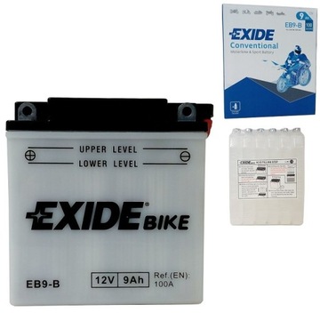 Akumulator EB9-B/YB9-B 12V 9Ah 100A Exide
