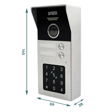 Двухквартирная система видеодомофонов 5TECH два зеркальных монитора 10