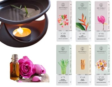 ZESTAW OLEJKÓW ZAPACHOWYCH AROMATERAPIA 12 ML X6