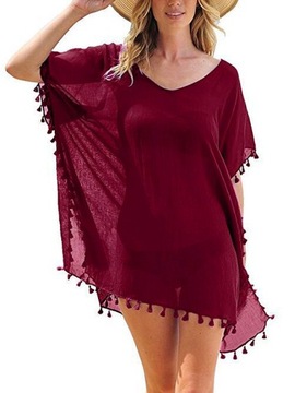 ЖЕНСКАЯ ПЛЯЖНАЯ ТУНИКА С БАХАЛОЙ ЛЕТНЕЕ ПЛАТЬЕ