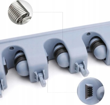 ВЕШКА ДЛЯ ИНСТРУМЕНТОВ ШВАБРА МЕТЛА НАСТЕННЫЙ ДЕРЖАТЕЛЬ 5 или более СИДЕНИЙ