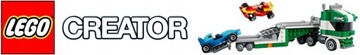 LEGO CREATOR АВТОМОБИЛЬНЫЙ ТРАНСПОРТ ГРУЗОВИК С ГОНОЧНЫМИ МАШИНАМИ 3В1 31113