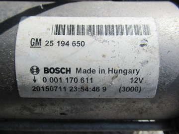 OPEL ADAM S 1.4 T STARTÉR 25194650