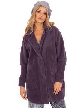 Jednokolorwy BERET DAMSKI z antenką KASZMIR