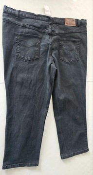 Cotton męskie spodnie czarne jeansowe 44 pas 120 cm