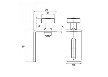 МАССИВНЫЕ ТЕЛЕЖКИ ДЛЯ ОТКАТНЫХ ВОРОТ 10 - НАБОР РОЛИКОВЫХ ТЕЛЕЖОК 80x80 РОЛИКОВ