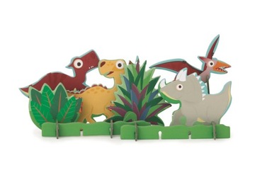 Puzzle 2D 3D Scenografia Dinozaury Gra Dla Dzieci