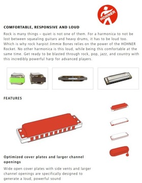 Ракета ля мажор Hohner Diatonic Rock Harmonica