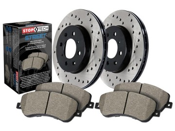 Tarcze + klocki STOPTECH przód do Durango, Grand Cherokee 350mm