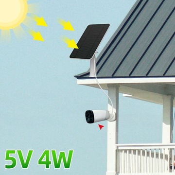 СОЛНЕЧНЫЕ ПАНЕЛИ 4ВТ ДЛЯ БЕСПРОВОДНОЙ КАМЕРЫ НАБЛЮДЕНИЯ, ВОДОНЕПРОНИЦАЕМЫЕ