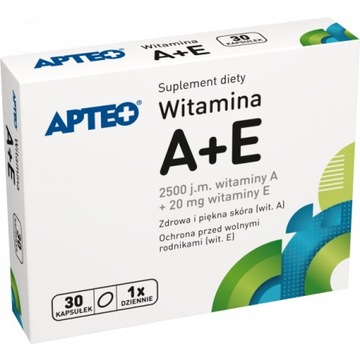 Witamina A+E 30 kapsułek Apteo