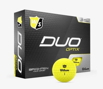 Matowe piłki golfowe WILSON STAFF DUO OPTIX, żółte