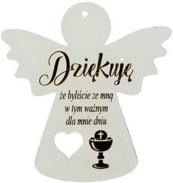 Подвеска «Ангел причастия» «Спасибо крестному отцу»