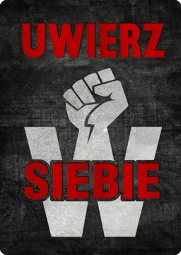 Tabliczka dekoracyjna - Bertoni - Uwierz w siebie