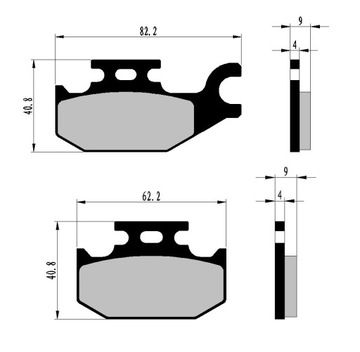 ЗАДНИЕ ТОРМОЗНЫЕ КОЛОДКИ SUZUKI UH 125 BURGMAN 07-