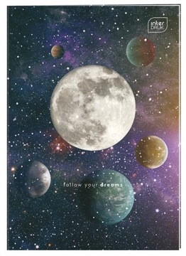 ZESZYT DO SŁÓWEK NOTES 32 KRATKA A6 GALAXY MIX 881