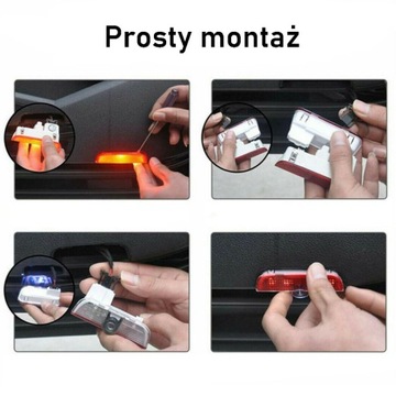 VW Passat, Phaeton - Lampka do drzwi LED zestaw 2szt