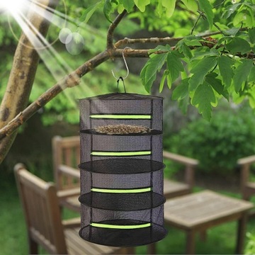 СЕТКА ДЛЯ СУШКИ ТРАВ, 4-СЛОЙНАЯ СКЛАДНАЯ СУШИЛКА ДЛЯ ПОДВЕСКИ