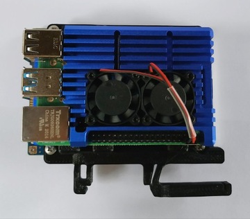 Raspberry Pi 4 + SSD Вертикальный держатель на DIN-рейку