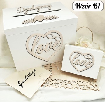 Белая коробка и коробка для свадебного банкета, набор обручальных колец и конверты.