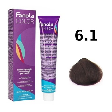 FANOLA CREMA COLORE 100ml farba do włosów nr 6.1