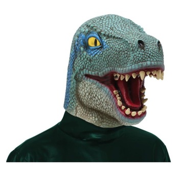 Maska lateksowa - Dinozaur na Halloween