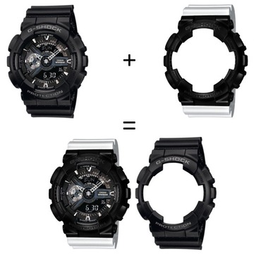 Zegarek Casio G-Shock SET GA-110-1BER + BEZEL 1052