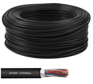 Kabel ziemny domofonowy XzTKMXpw 4x2x0,5 za metr