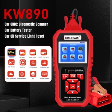 KONNWEI KW890 Профессиональный автомобильный сканер OBDII