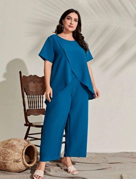 NK250 Tunika i Spodnie Wide Leg SHEIN Curve XL