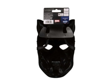 Maska lateksowa z hełmem Czarnej Pantery Halloween