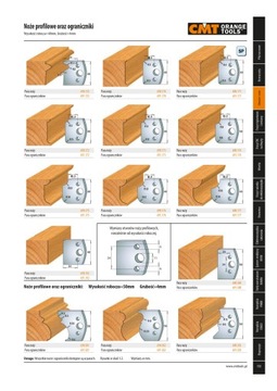 НОЖИ ПРОФИЛЬНЫЕ CMT 40 мм HSS ДЛЯ ДЕРЕВА