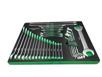 ВСТАВКА ДЛЯ ТЕЛЕЖКИ, ИЗОГНУТЫЕ КОМБИНИРОВАННЫЕ КЛЮЧИ, CR-V СТАЛЬ 31 EL