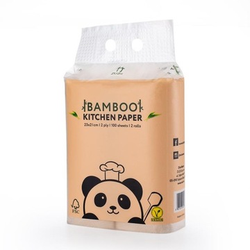 ZUZii Bambusowe ręczniki kuchenne 2 rolki EKO ECO