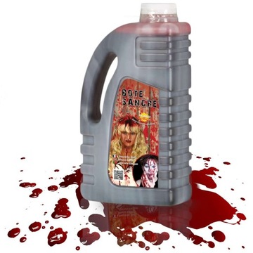 sztuczna KREW litr HALLOWEEN fake BLOOD 1000ml XXL