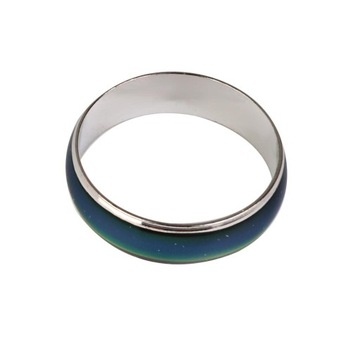 Кольцо настроения из сплава с кристаллами, меняющее цвет