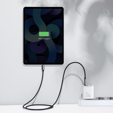 УНИВЕРСАЛЬНОЕ ЗАРЯДНОЕ УСТРОЙСТВО BASEUS FAST, 2x USB/USB-C, МОЩНЫЙ БЛОК ПИТАНИЯ 30 ВТ, 3 А