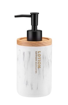DOZOWNIK NA MYDŁO MARBLE 250ml BIAŁY 29061