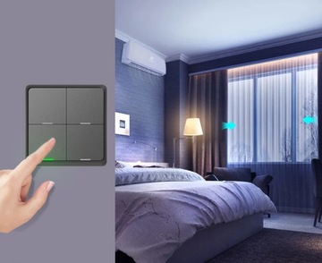 Кнопка сцены на пульте TUYA ZigBee 4 канала 12 СЦЕН