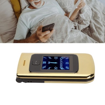 Telefon komórkowy z klapką 4g dla seniorów z dużym przyciskiem i wyraźnym d