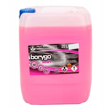 BORYGO NOWY płyn do chłodnic różowy -35 20L