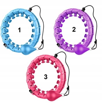 Hula hop z kulkami cx999 45 cm odcienie niebieskiego
