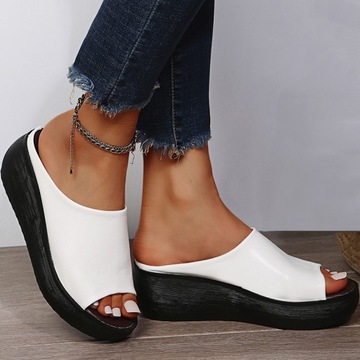 Kobiety sandały damskie buty na koturnie na platfo