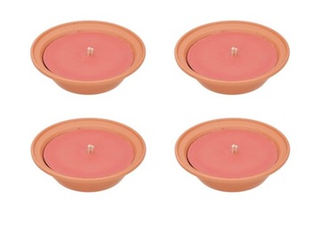 4x Znicz OTWARTY GLINIANY zalewany CERAMICZNY mały