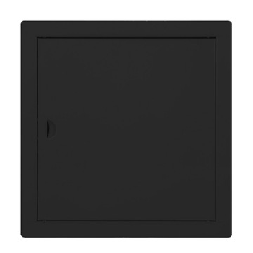 DRZWICZKI REWIZYJNE METALOWE CZARNE 40x40 ZATRZASK
